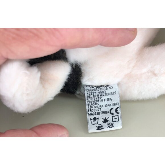 Ganz Webkinz Pig Black/White Pink Plush Stuffed Animal Toy Collectible 8" - Picture 7 of 10